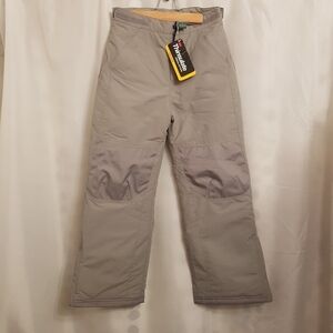 L.L. Bean boys size 10 Cold Buster snow pants, gray, NWT these are warm
